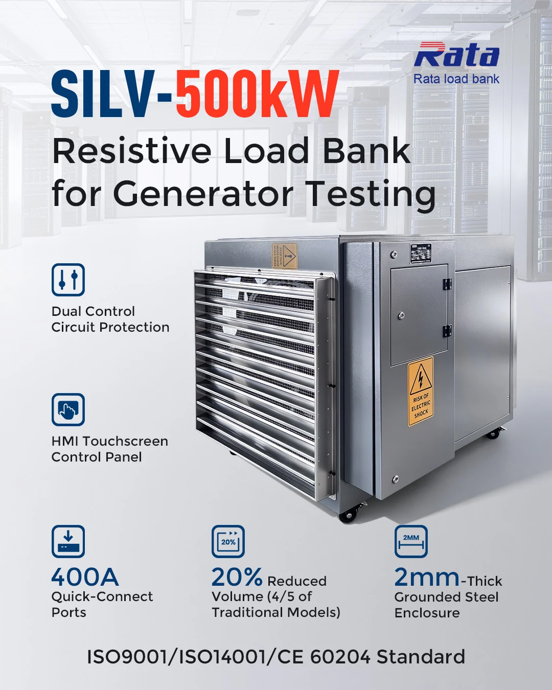 SIBOARD Series SILV-500L Resistive Load Bank